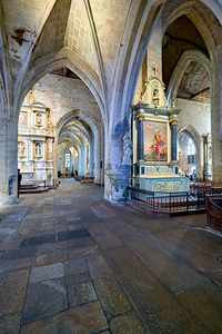 Visit to basilica of st saviour in dinan brittany france