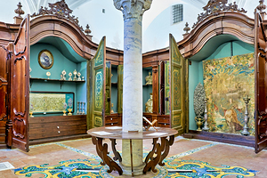 Visit to the sacred relics chamber in naples campania italy