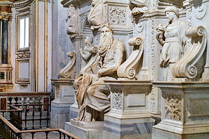 Moses sculpture by Michelangelo in San Pietro in Vincoli Rome by Marco Brivio