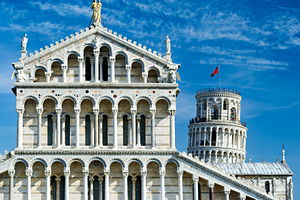 Pisa Cathedral and Leaning Tower in Piazza dei Miracoli by Marco Brivio