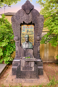 Tchaikovskys grave at Tikhvin cemetery in Saint Petersburg by Marco Brivio