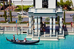 Gondola ride at Venetian Hotel in Las Vegas Nevada by Marco Brivio