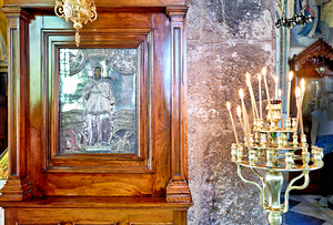 Visit to orthodox church of panaghia kapnikarea in athens greece by Marco Brivio