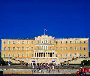 Changing of the guard at Syntagma Square in Athens Greece by Marco Brivio