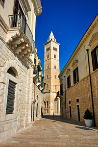 Apulia Puglia Italy. Trani. Basilica Cattedrale Beata Maria Vergine Assunta dedicated to Saint Nicholas by Marco Brivio
