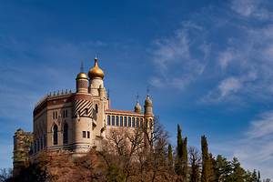 Bologna Italy. Rocchetta Mattei is a fortress located in the northern Apennines by Marco Brivio