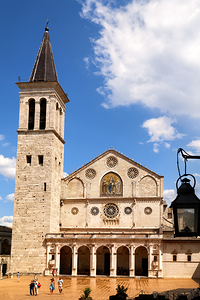 Spoleto Umbria Italy. Duomo di Spoleto Cathedral by Marco Brivio