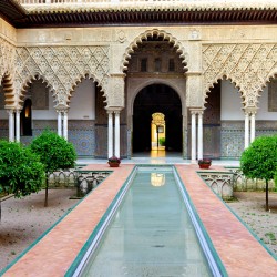 Visit historic Alcazar in Seville Andalusia Spain