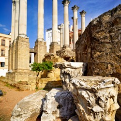 Roman Theatre ruins in Cordoba Spain showcase history