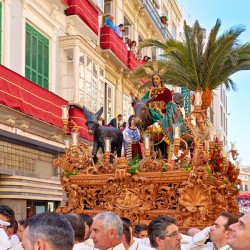 Processions for easter holy week in malaga andalusia