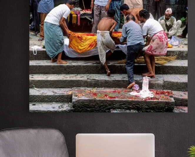 Nepal. Kathmandu. Cremation in Pashupatinath by Marco Brivio