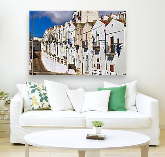 Apulia Puglia Gargano Italy. Monte SantAngelo. Typical houses by Marco Brivio