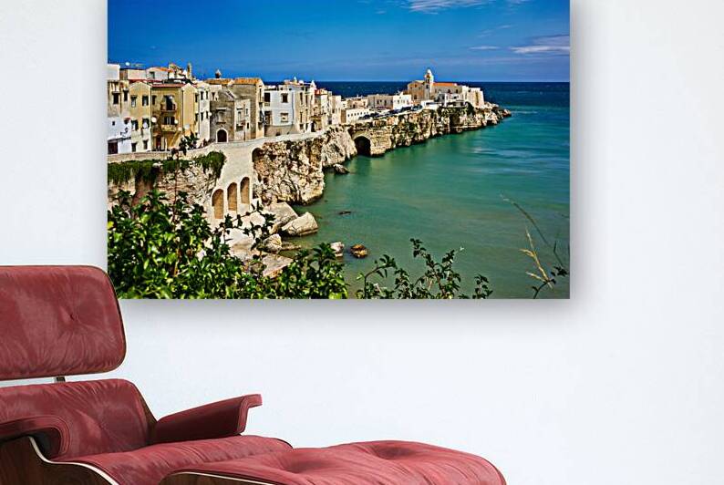 Vieste Gargano. Apulia Puglia Italy. Cape San Francesco and San Francesco church by Marco Brivio