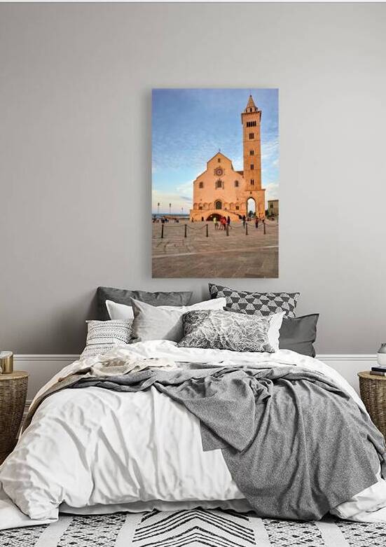 Apulia Puglia Italy. Trani. Basilica Cattedrale Beata Maria Vergine Assunta dedicated to Saint Nicholas at dusk by Marco Brivio