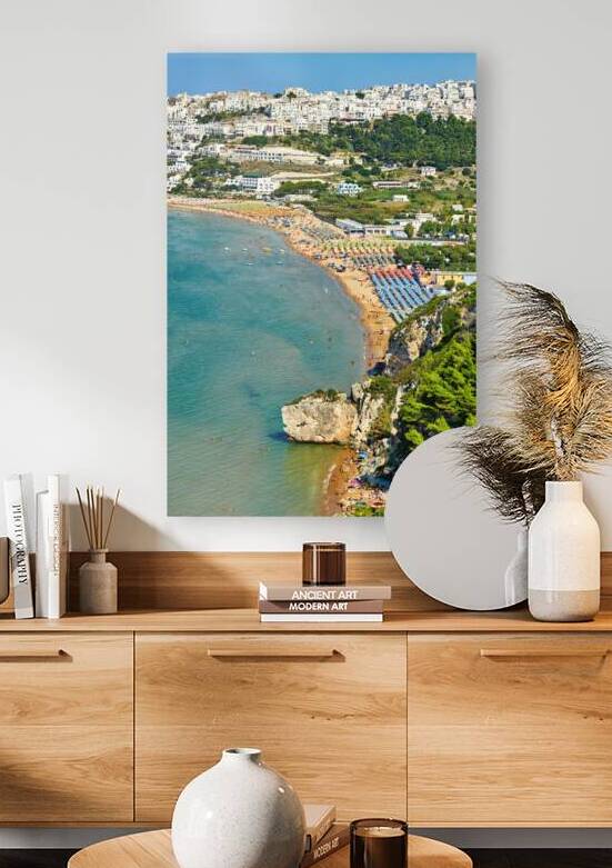 Apulia Puglia Gargano Italy. Elevated view of Peschici by Marco Brivio