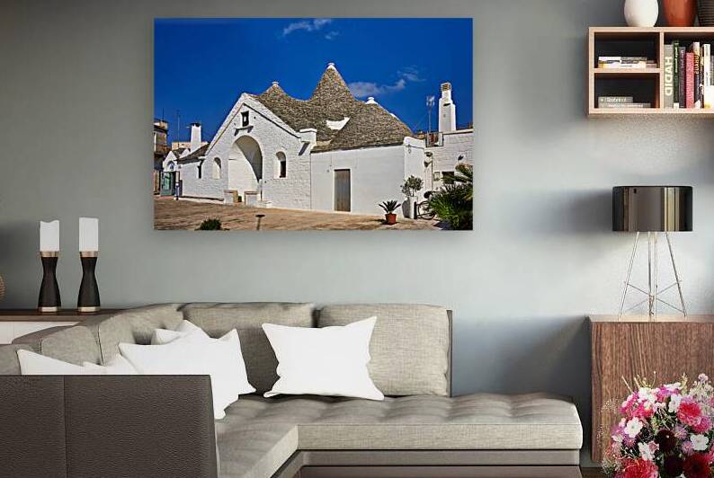 Apulia Puglia Italy. Alberobello. Trulli: traditional Apulian dry stone huts with a conical roof. Trullo Sovrano by Marco Brivio