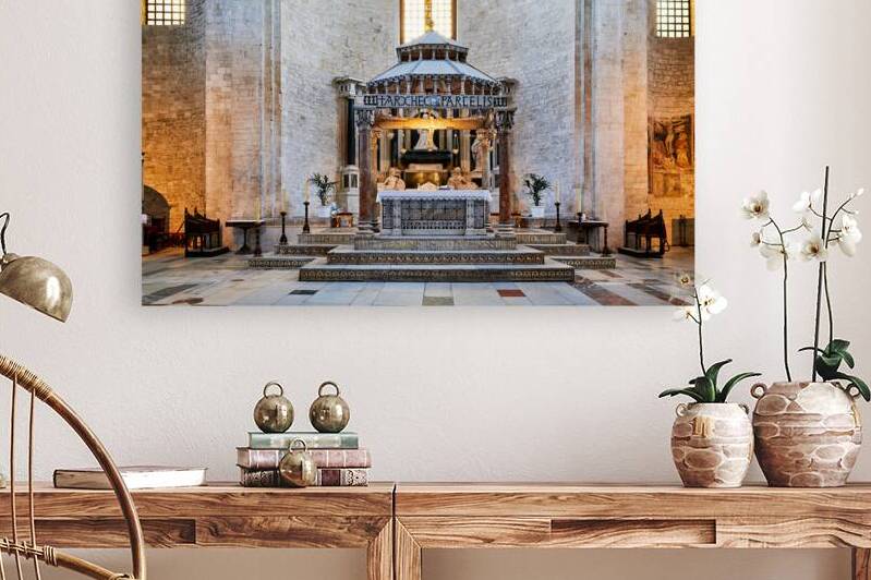 Apulia Puglia Italy. Bari. The Pontifical Basilica of Saint Nicholas by Marco Brivio