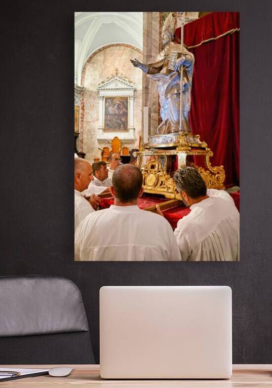 Apulia Puglia Italy. Ostuni. Festival of Saint Orontius. Procession with the statue of the Saint by Marco Brivio
