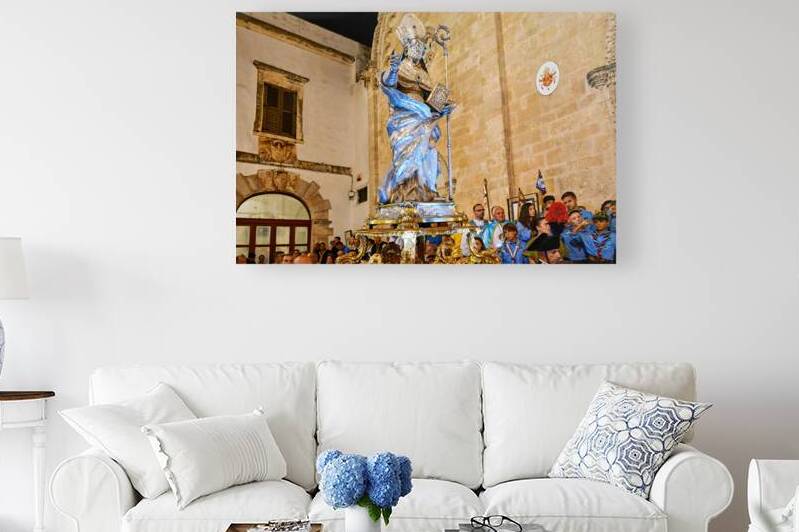 Apulia Puglia Italy. Ostuni. Festival of Saint Orontius. Procession with the statue of the Saint by Marco Brivio