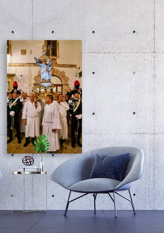 Apulia Puglia Italy. Ostuni. Festival of Saint Orontius. Procession with the statue of the Saint by Marco Brivio