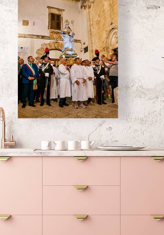 Apulia Puglia Italy. Ostuni. Festival of Saint Orontius. Procession with the statue of the Saint by Marco Brivio