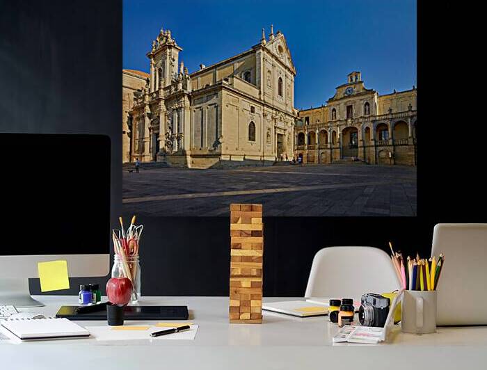 Apulia Puglia Salento Italy. Lecce. Cathedral Maria Santissima Assunta and Saint Orontius by Marco Brivio