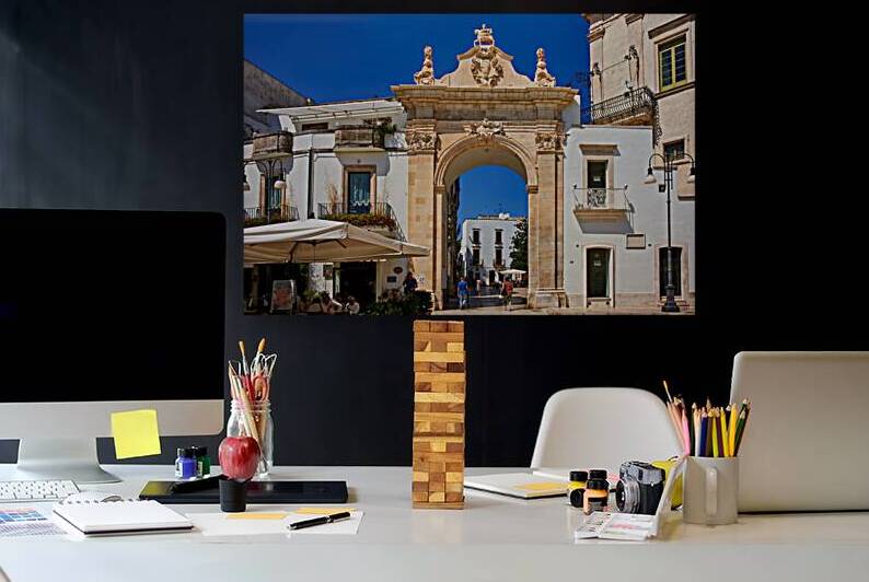 Apulia Puglia Italy. Martina Franca. The gate to the old town by Marco Brivio