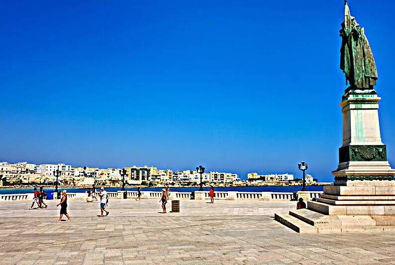 Apulia Puglia Salento. Italy. Otranto. The monument to heroes and martyrs on the seashore by Marco Brivio