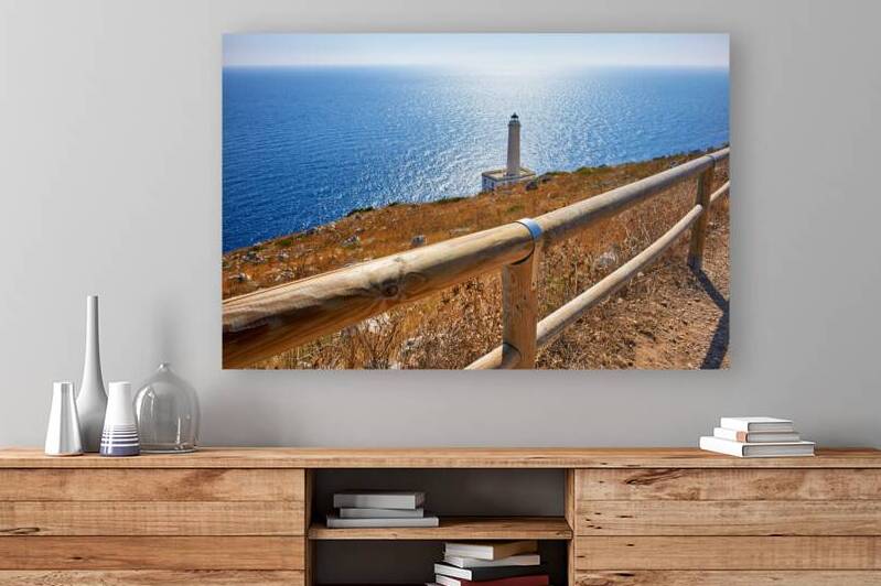 Apulia Puglia Italy. The lighthouse at Cape Palascia Capo dOtranto. The easternmost point of Italy by Marco Brivio