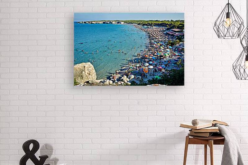 Apulia Puglia Salento. Italy. Torre dellOrso. Melendugno. Aerial view of the beach by Marco Brivio