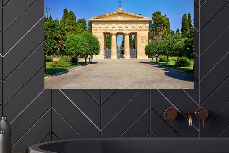 Apulia Puglia Salento Italy. Lecce. The entrance of the cemetery by Marco Brivio