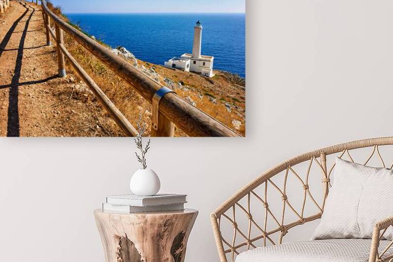 Apulia Puglia Italy. The lighthouse at Cape Palascia Capo dOtranto. The easternmost point of Italy by Marco Brivio