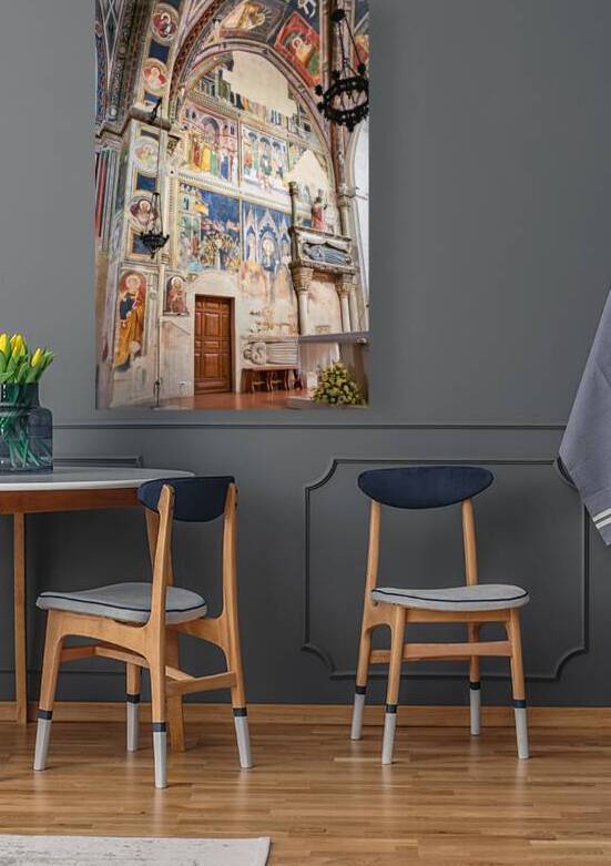 Salento. Apulia Puglia Italy. Galatina. Santa Caterina dAlessandria church. Frescoes by Francesco dArezzo by Marco Brivio