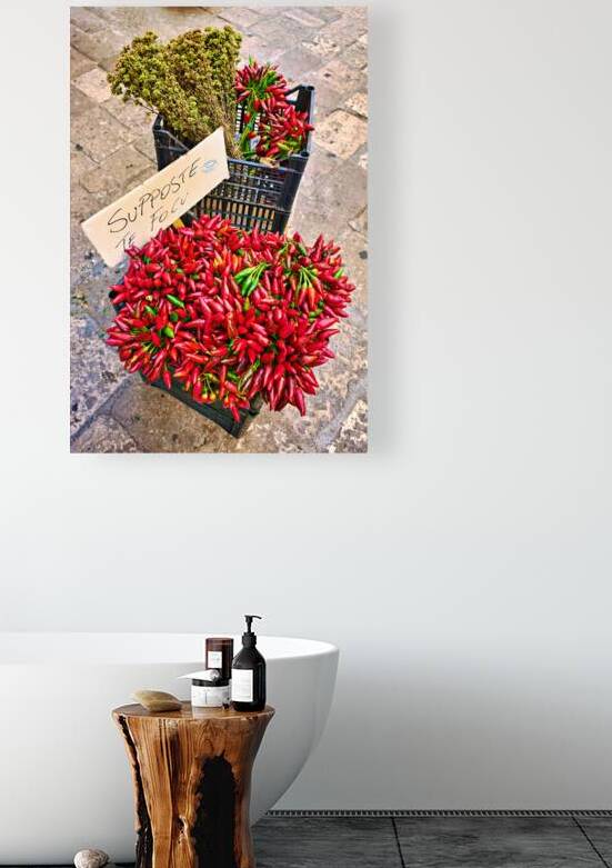 Salento. Apulia Puglia Italy. Gallipoli. Dried red chili by Marco Brivio