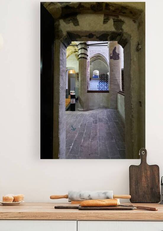 Foligno Umbria Italy. Frescoes at Trinci Palace Palazzo Trinci a patrician residence and museum. by Marco Brivio