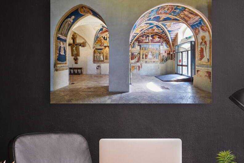 Montefalco Umbria Italy. San Francesco Church frescoed by Benozzo Gozzoli by Marco Brivio