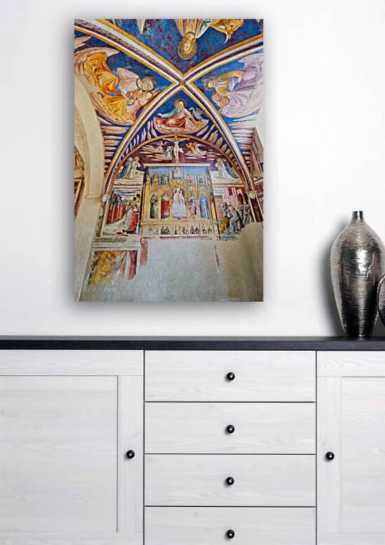 Montefalco Umbria Italy. San Francesco Church frescoed by Benozzo Gozzoli by Marco Brivio