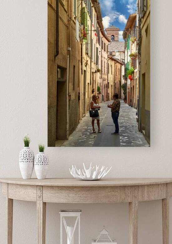 Foligno Umbria Italy. Talking in the alleys of the old town by Marco Brivio