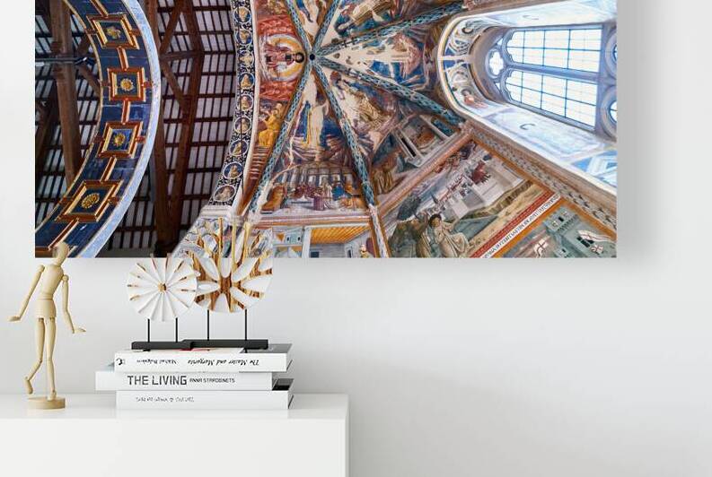 Montefalco Umbria Italy. San Francesco Church frescoed by Benozzo Gozzoli. The apse by Marco Brivio