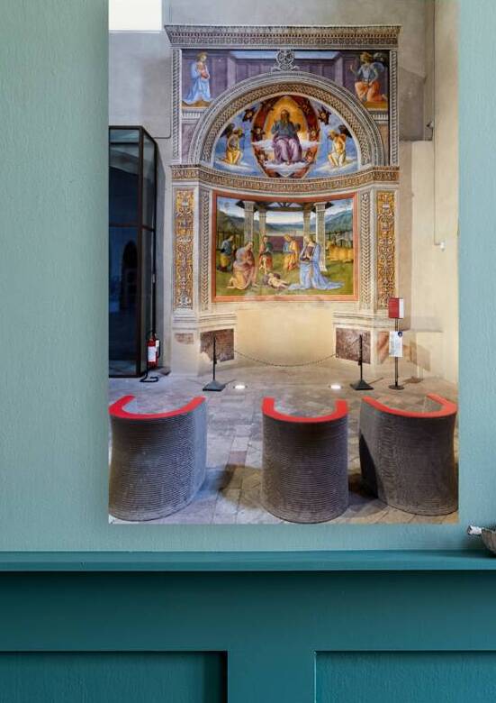 Montefalco Umbria Italy. San Francesco Church frescoed by Perugino by Marco Brivio