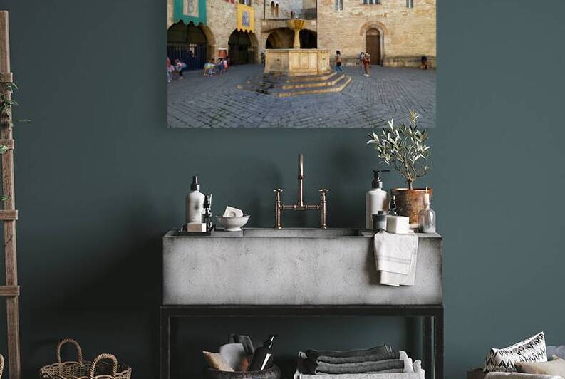 Bevagna Umbria Italy. San Silvestro square by Marco Brivio