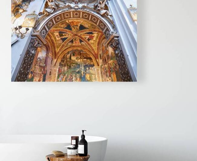 Spello Umbria Italy. Baglioni Chapel frescoed by Pinturicchio in Santa Maria Maggiore Church by Marco Brivio