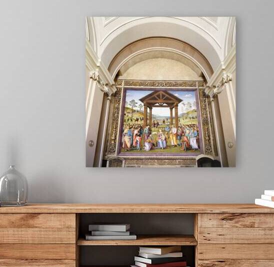 Città della Pieve Umbria Italy. Santa Maria dei Bianchi church. Adoration of the Magi fresco by Perugino by Marco Brivio