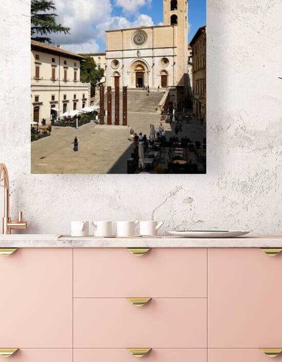 Todi Umbria Italy. Concattedrale della Santissima Annunziata. Cathedral. Piazza del Popolo by Marco Brivio