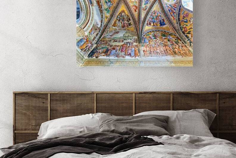 Orvieto Umbria Italy. The vault of the chapel of the Madonna di San Brizio frescoed by Fra Angelico and Benozzo Gozzoli by Marco Brivio