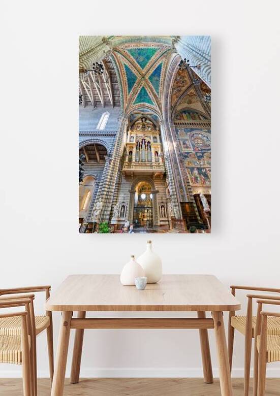 Orvieto Umbria Italy. The interior of the Cathedral. The organ pipe by Marco Brivio