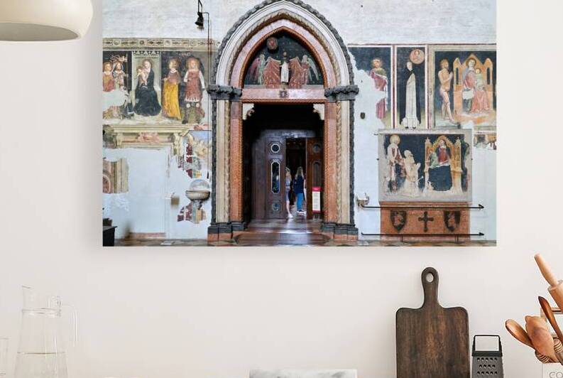 Verona Veneto Italy. The Basilica of Saint Anastasia. The entrance of the Cappella Giusti Giusti chapel by Marco Brivio