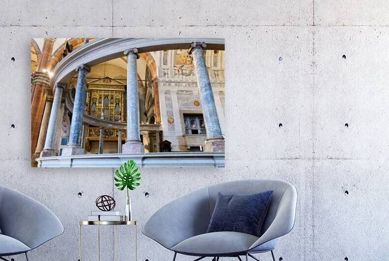 Verona Veneto Italy. Verona Cathedral Duomo di Verona. The organ by Marco Brivio