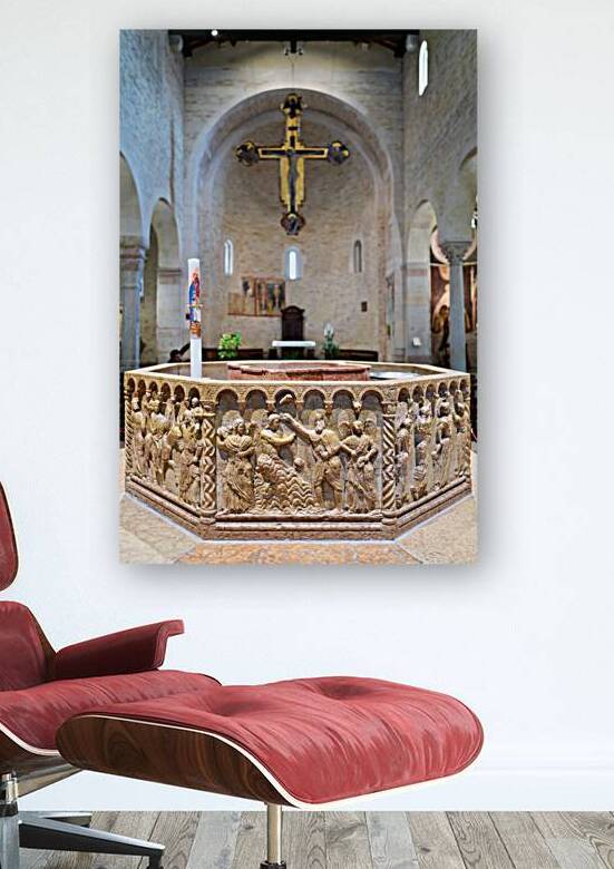 Verona Veneto Italy. Verona Cathedral Duomo di Verona. The Baptistery by Marco Brivio