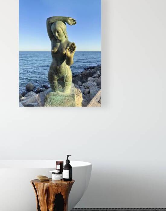 Sitges Catalunya Spain. Sculpture of the Queen of the Seas by Pedro Jimenez Corona on Mazatlans Malecon by Marco Brivio